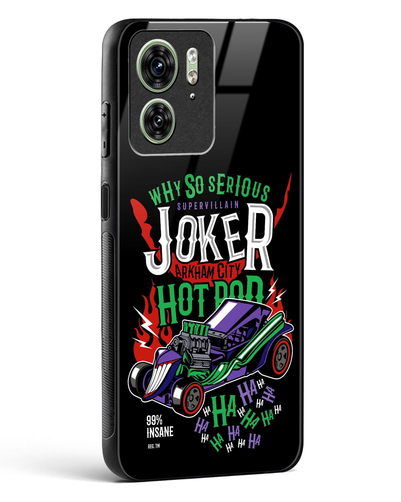 Joker’s Chaos Jet Turbine Glass Phone Case-Motorola Edge 40