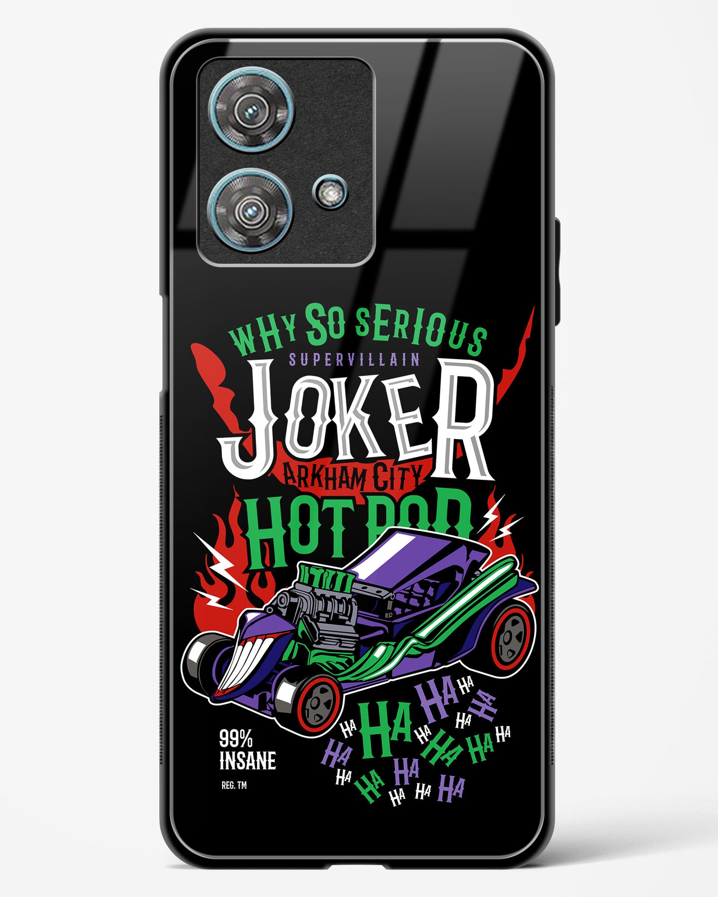 Joker’s Chaos Jet Turbine Glass Phone Case-Motorola Edge 40 Neo