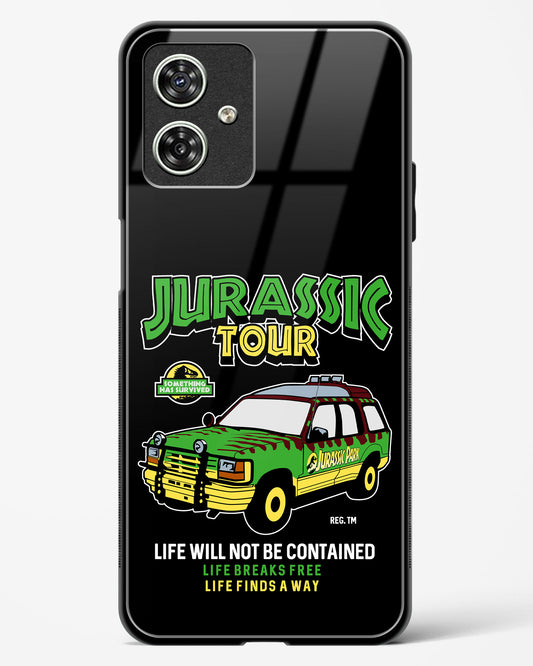 Jurassic Land Cruiser Glass Phone Case-Moto G54 5G