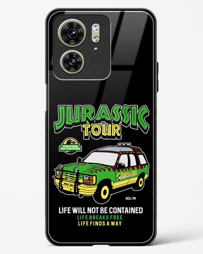 Jurassic Land Cruiser Glass Phone Case-Motorola Edge 40