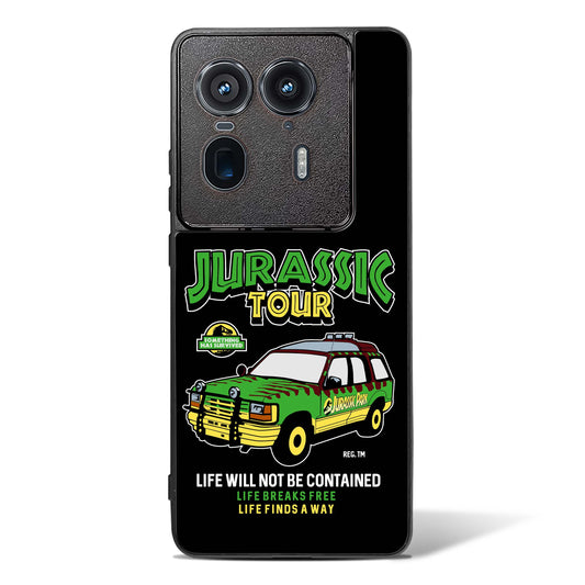 Jurassic Land Cruiser Glass Phone Case-Motorola Edge 50 Ultra