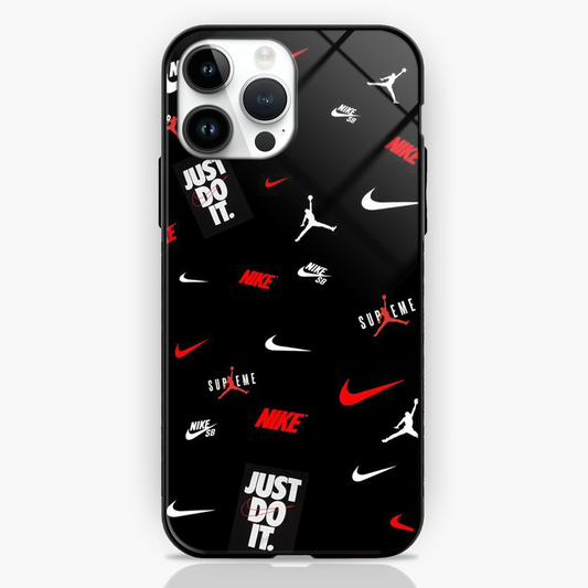 Just Do It Sticker Design Glass Case -  - MW Stuffs - 