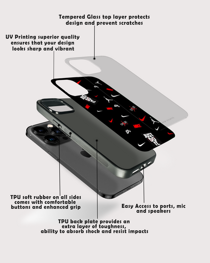 Just Do It Sticker Design Glass Case -  - MW Stuffs - 