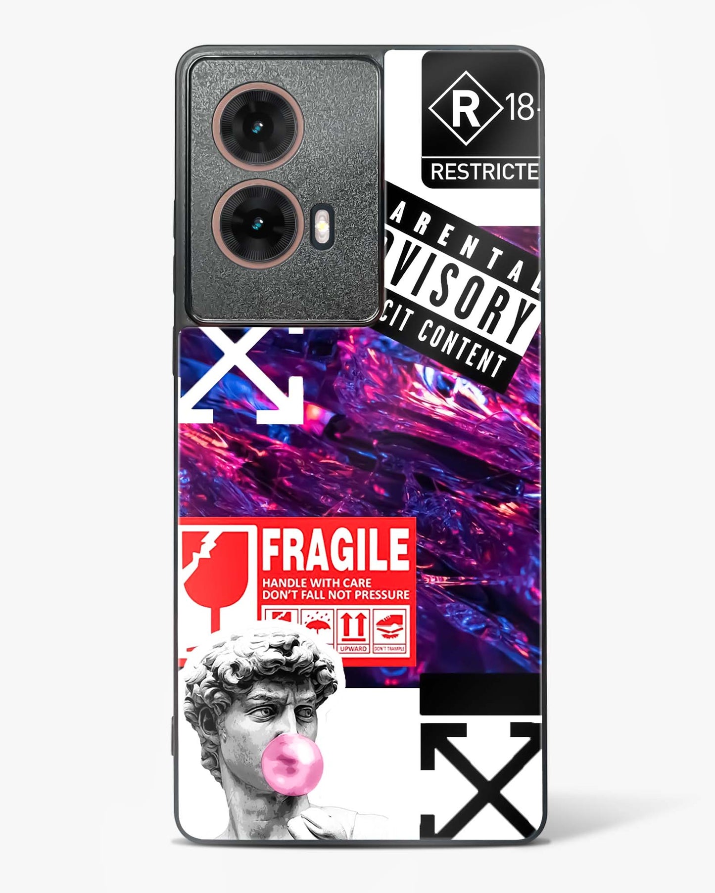 Juxtaposition Modern Art Glass Phone Case-Moto G85 5G