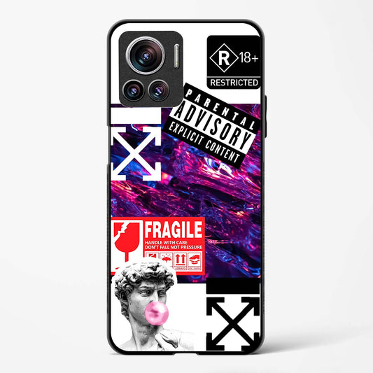 Juxtaposition Modern Art Glass Phone Case-Motorola Edge 30 Ultra