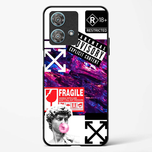 Juxtaposition Modern Art Glass Phone Case-Motorola Edge 40 Neo