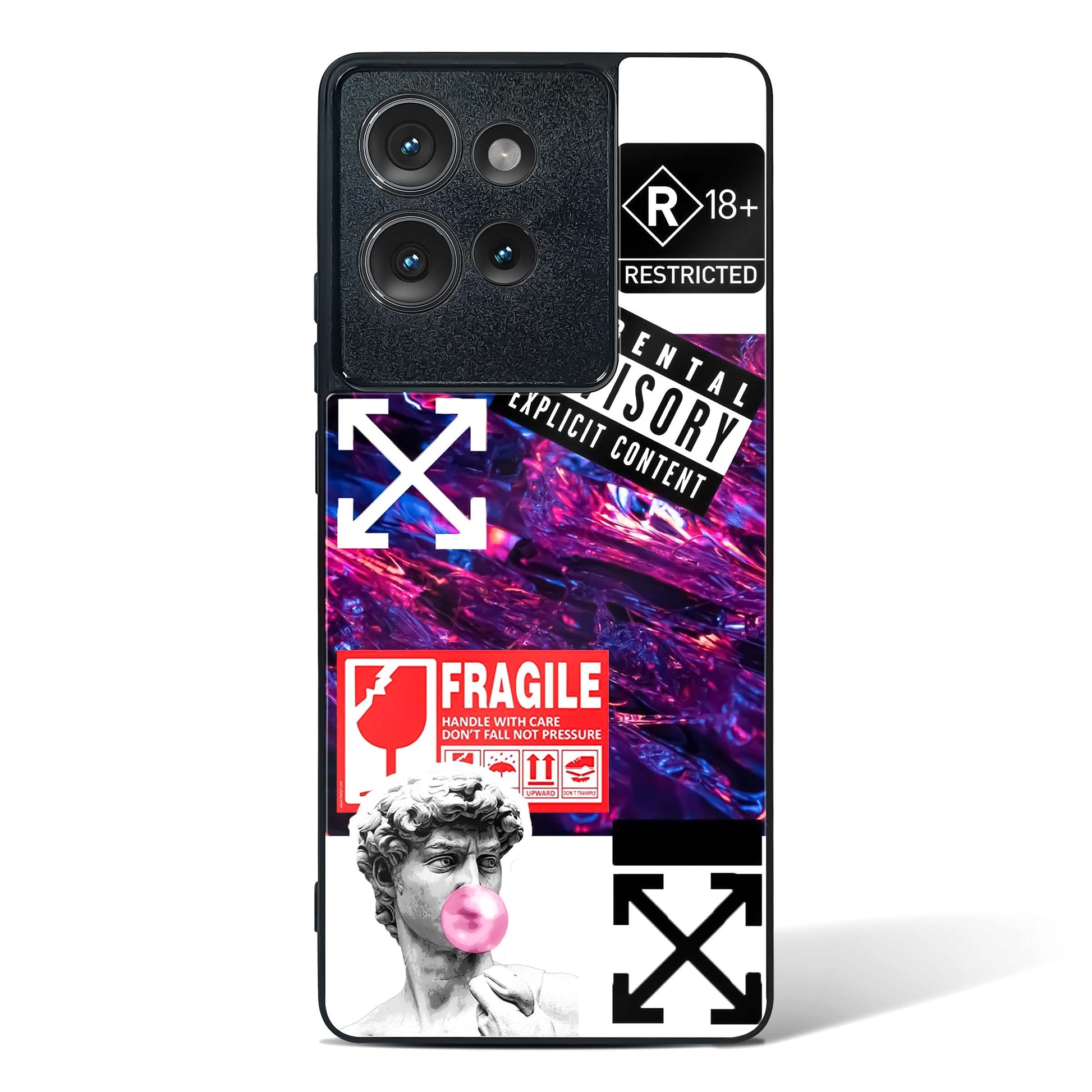 Juxtaposition Modern Art Glass Phone Case-Motorola Edge 50