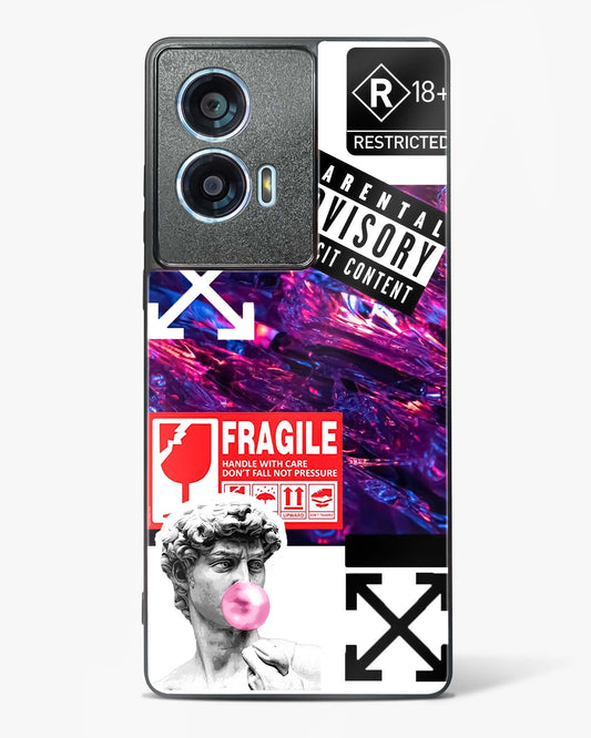 Juxtaposition Modern Art Glass Phone Case-Motorola Edge 50 Fusion