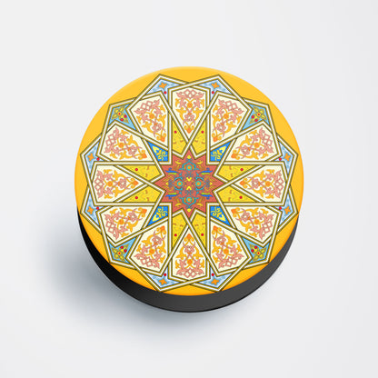 Vibrant Kaleidoscope Flat Pop Holder