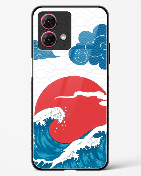 Kanagawa Wave Art Glass Phone Case-Moto G84 5G