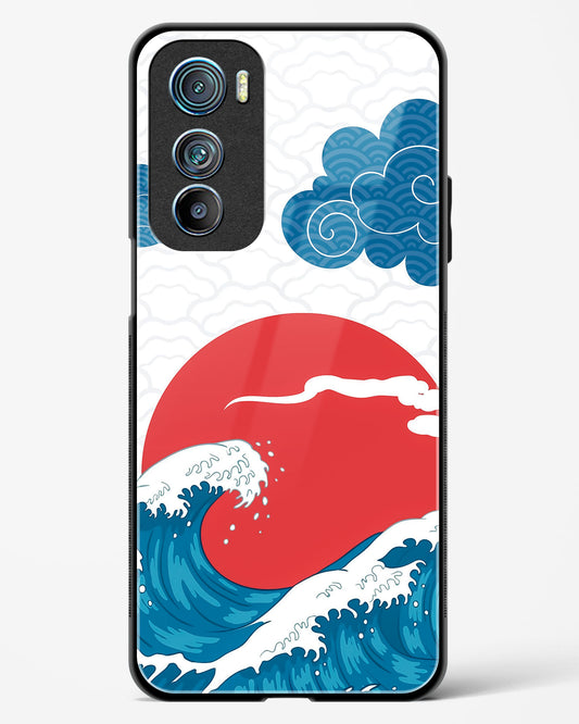 Kanagawa Wave Art Glass Phone Case-Motorola Edge 30