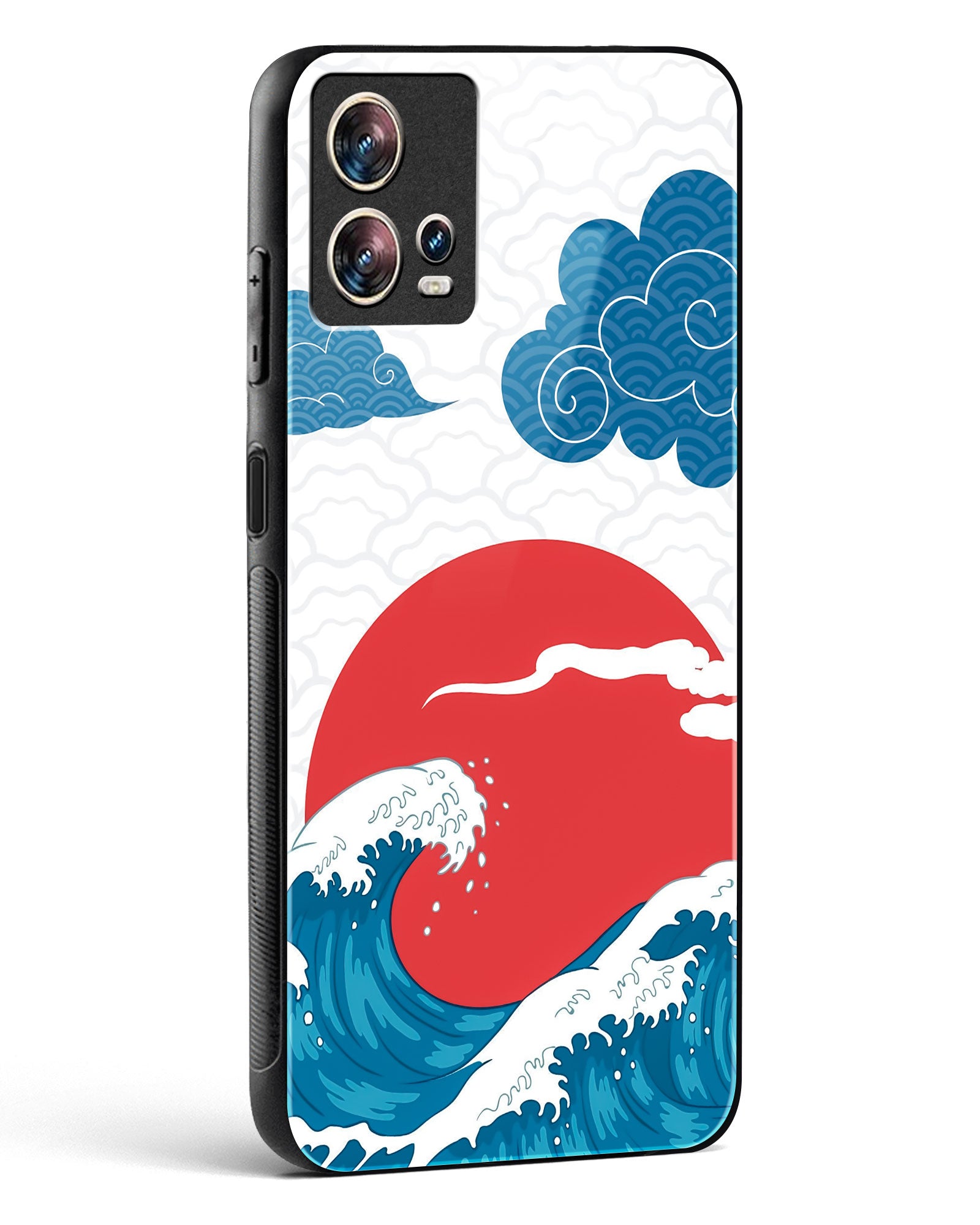Kanagawa Wave Art Glass Phone Case-Motorola Edge 30 Fusion