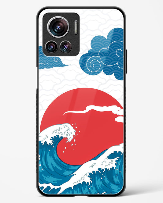 Kanagawa Wave Art Glass Phone Case-Motorola Edge 30 Ultra