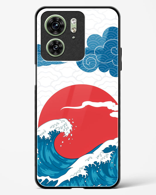 Kanagawa Wave Art Glass Phone Case-Motorola Edge 40