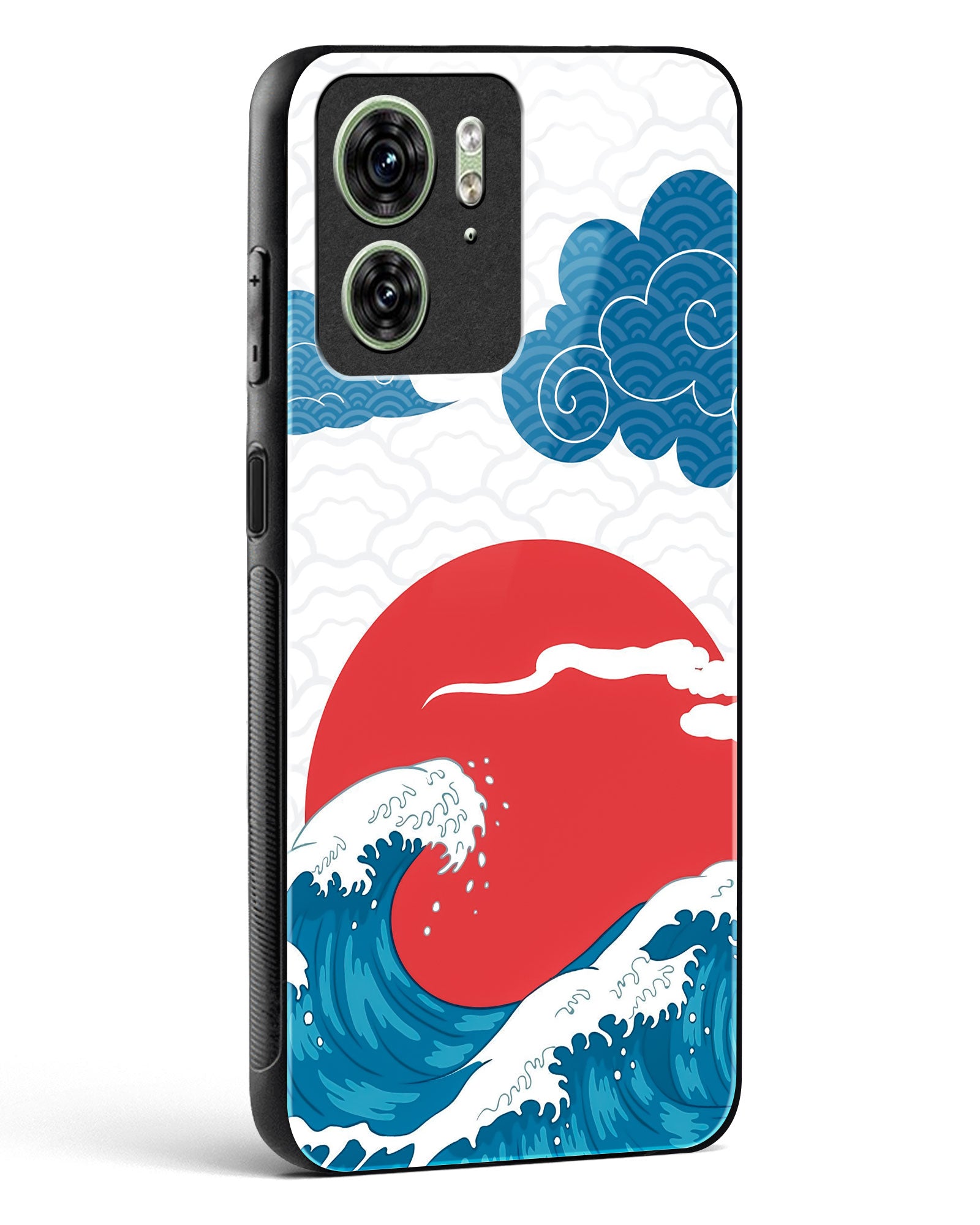 Kanagawa Wave Art Glass Phone Case-Motorola Edge 40