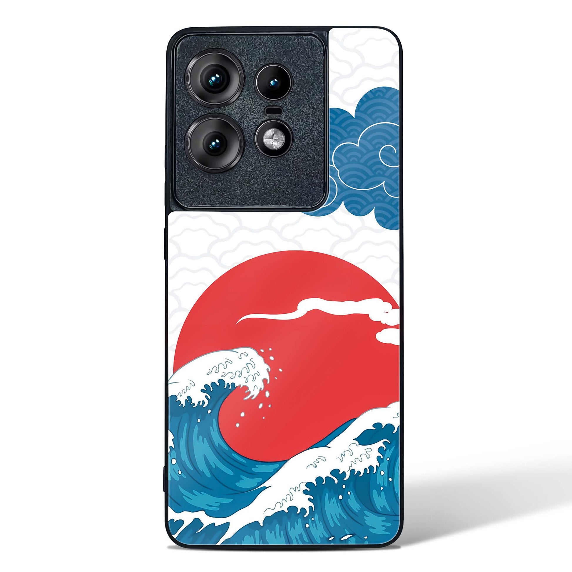 Kanagawa Wave Art Glass Phone Case-Motorola Edge 50 Pro
