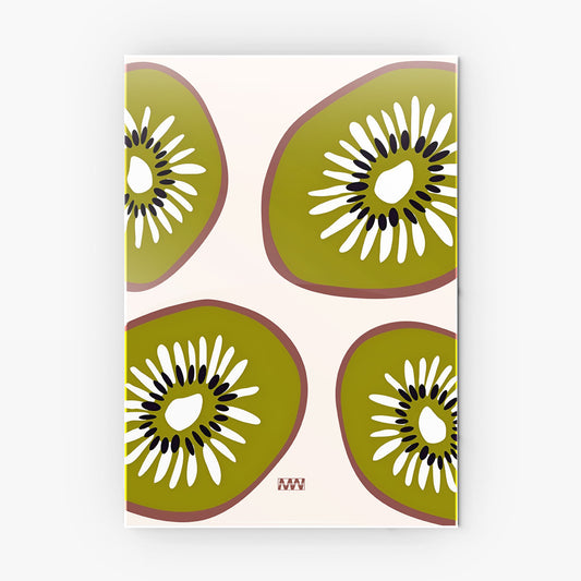 Kiwi Aesthetic metal poster