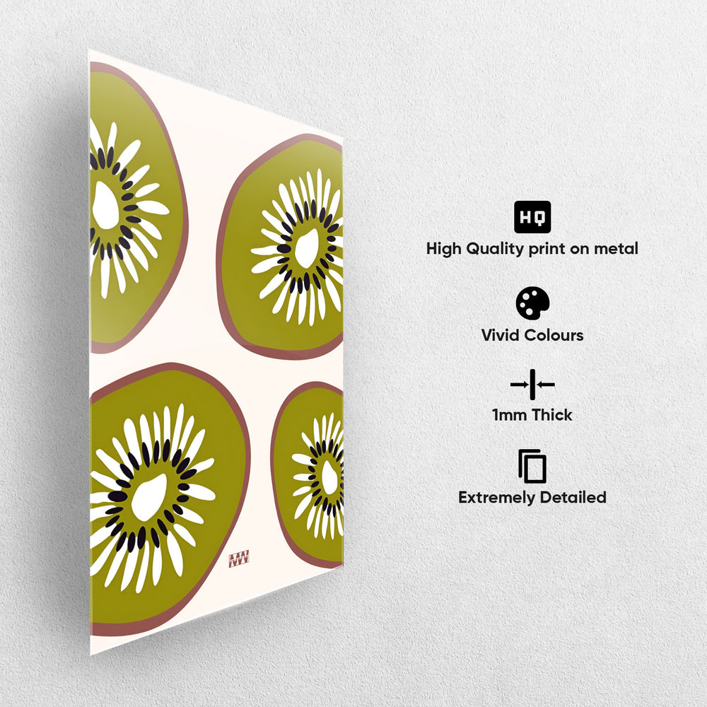 Kiwi Aesthetic Metal-Poster