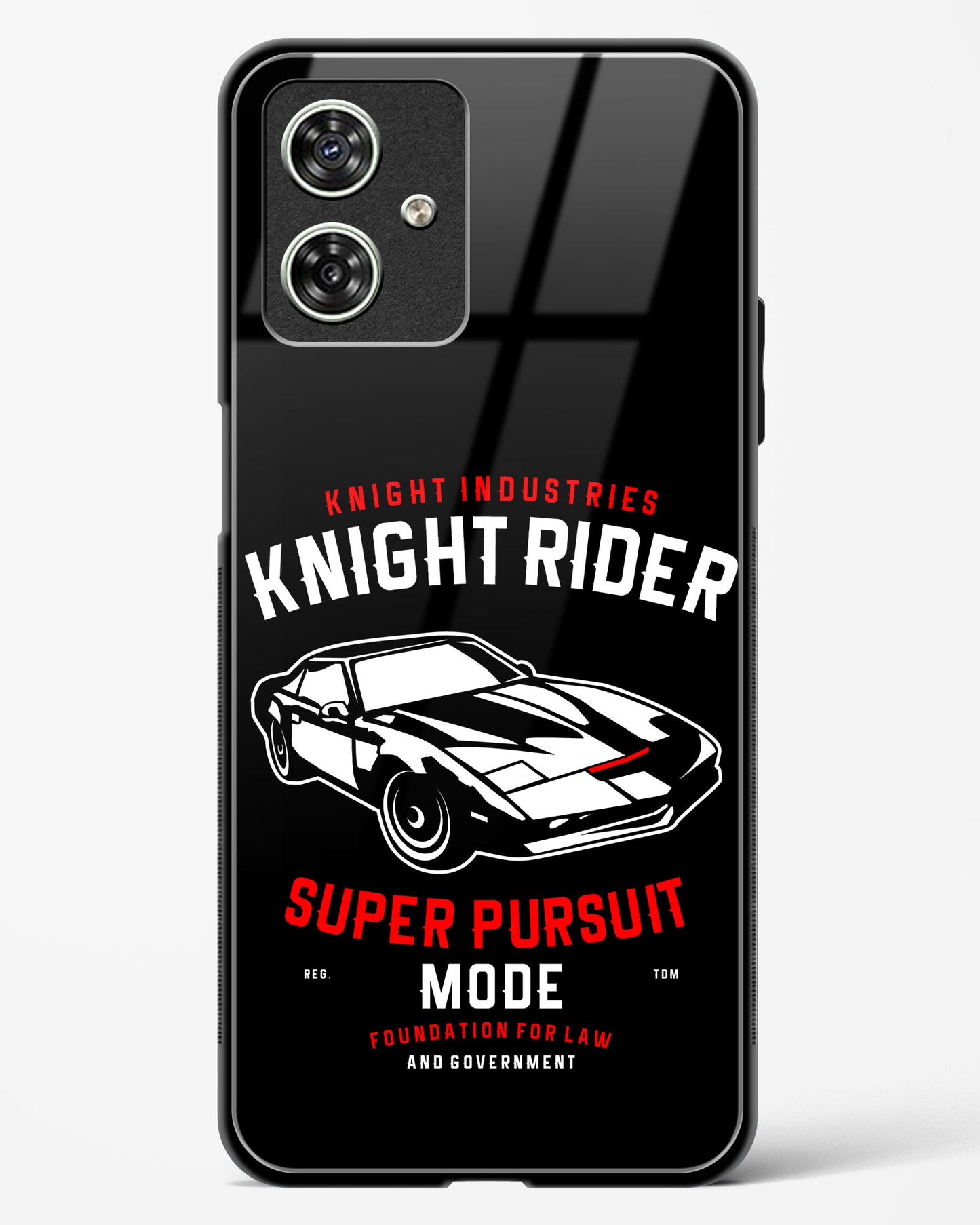Knight Rider Pursuit Mode Glass Phone Case-Moto G54 5G