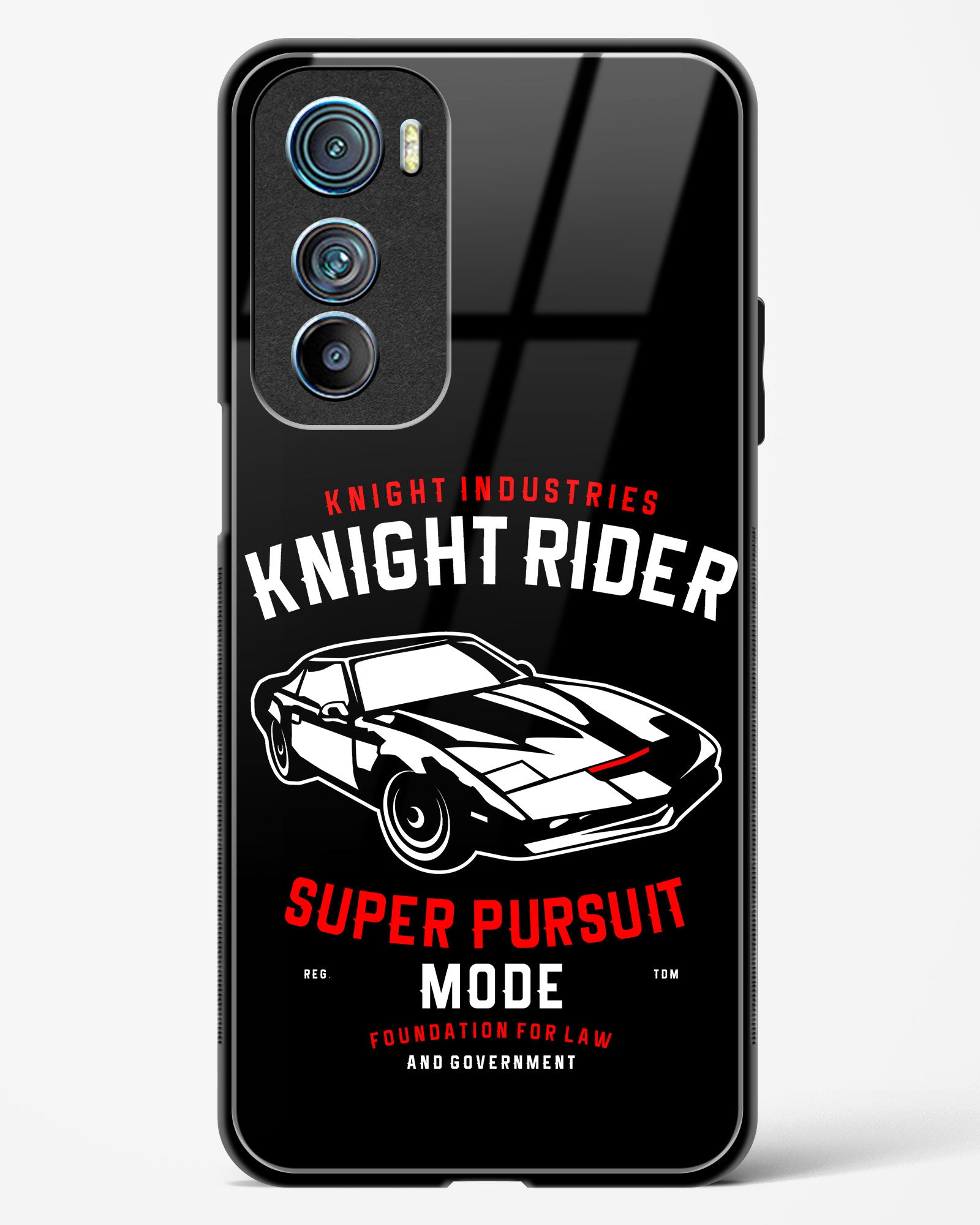 Knight Rider Pursuit Mode Glass Phone Case-Motorola Edge 30