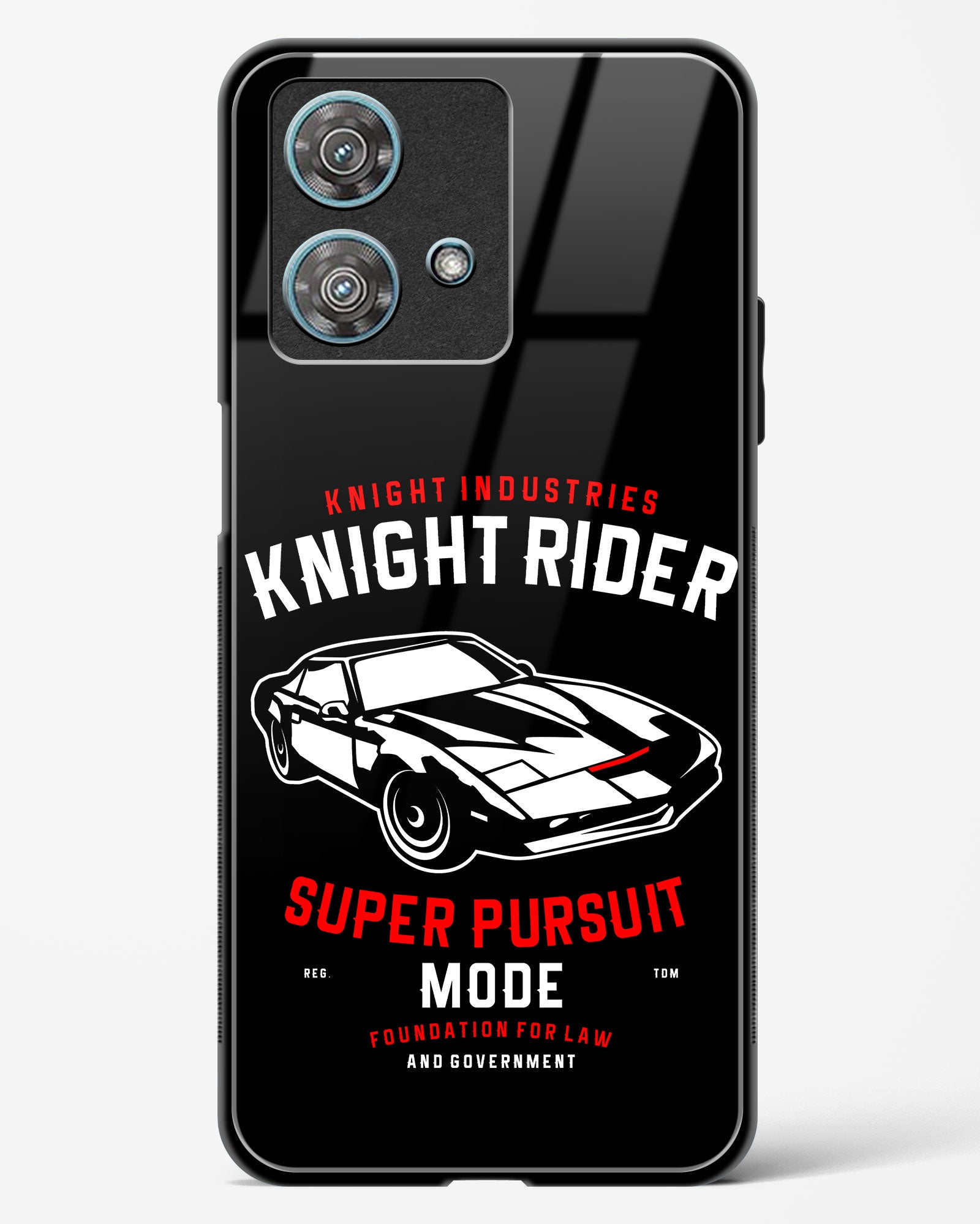 Knight Rider Pursuit Mode Glass Phone Case-Motorola Edge 40 Neo