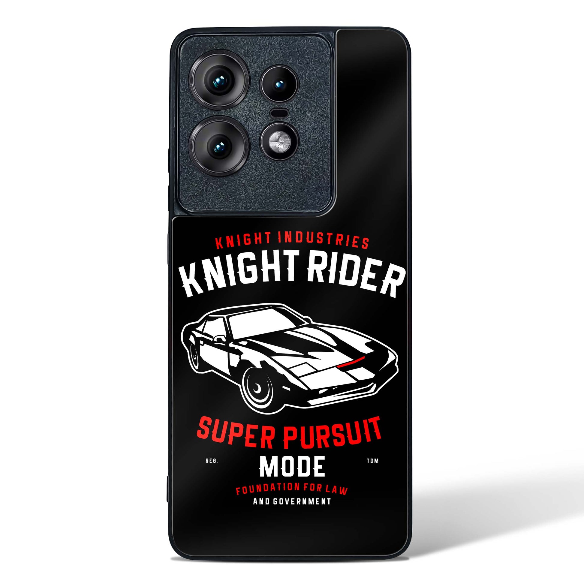 Knight Rider Pursuit Mode Glass Phone Case-Motorola Edge 50 Pro