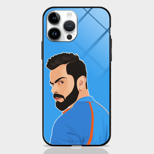 Kohli Blue Cartoon Art Glass Case -  - MW Stuffs - 