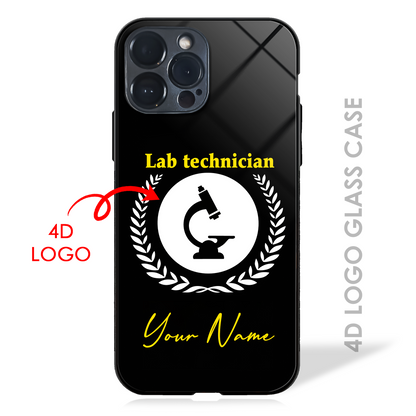Your Name Dream Profession - 4D Logo Glass Case (20+ Professions)