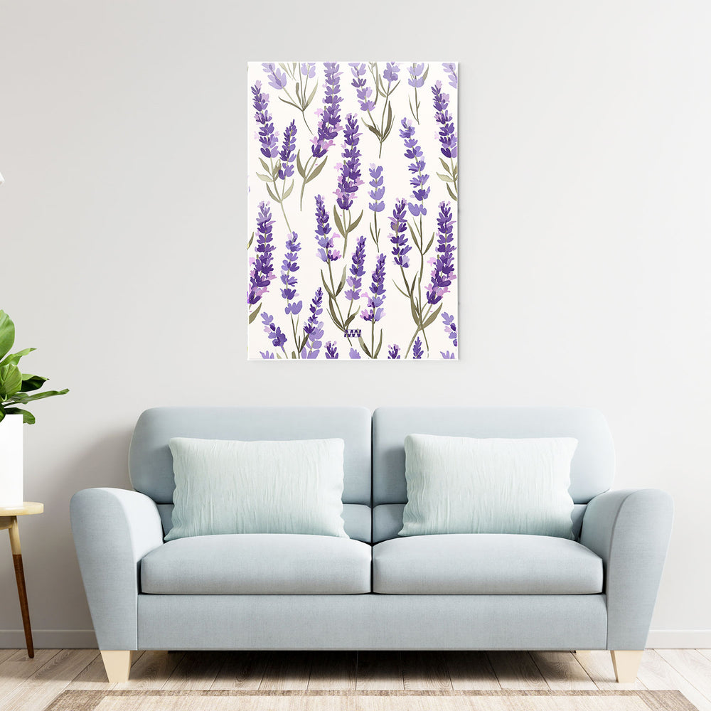 Lavender Blossom Art Metal-Poster