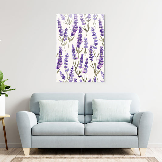 Lavender Blossom Art Metal-Poster