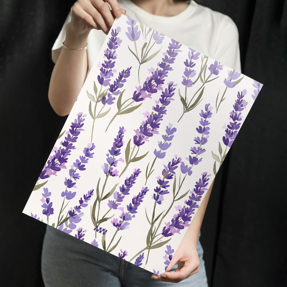 Lavender Blossom Art Metal-Poster