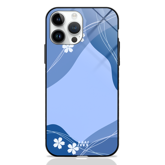Lavender Floral Premium Glass Case -  - MW Stuffs - 