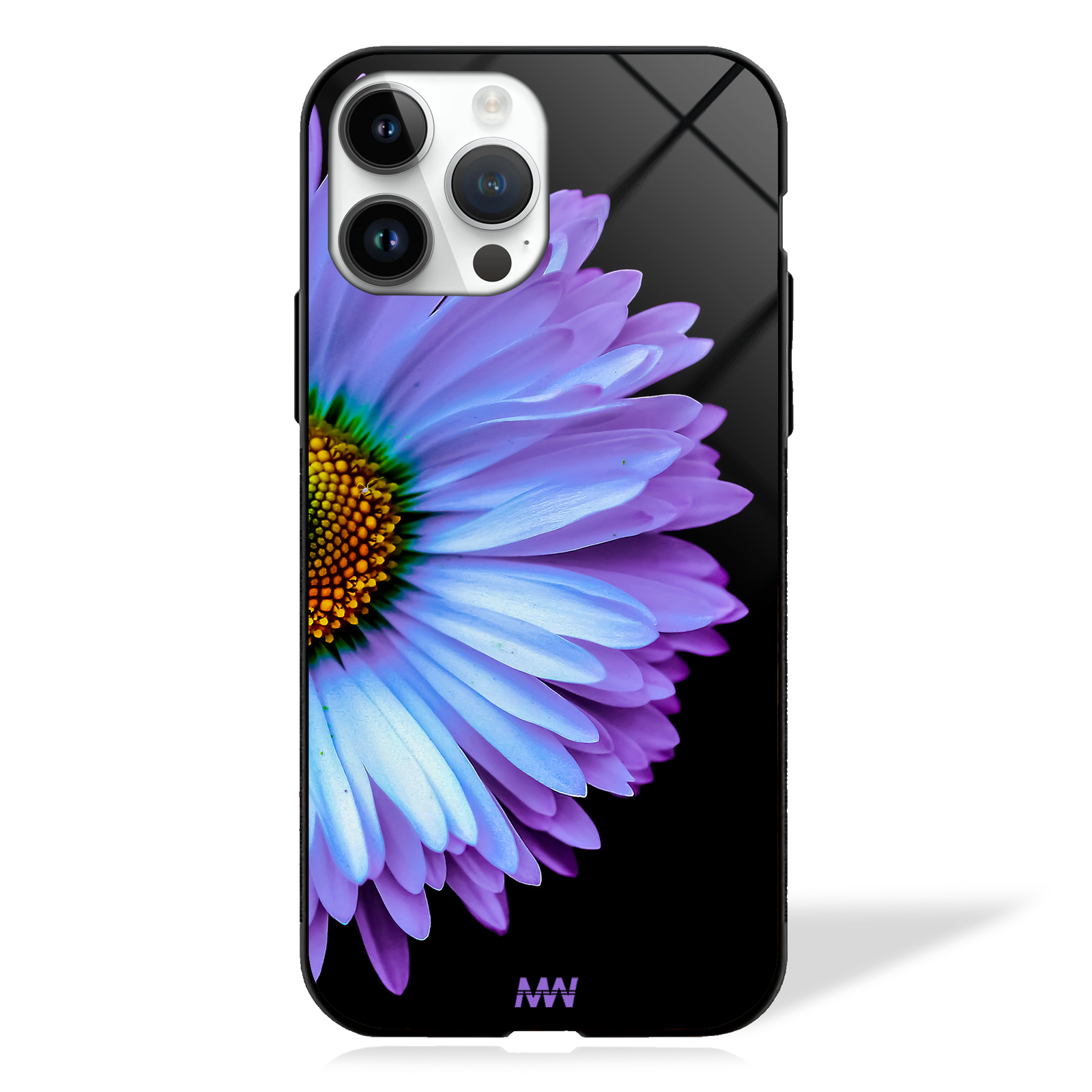 Lavender Petals Blossom GLASS CASE -  - MW Stuffs - 