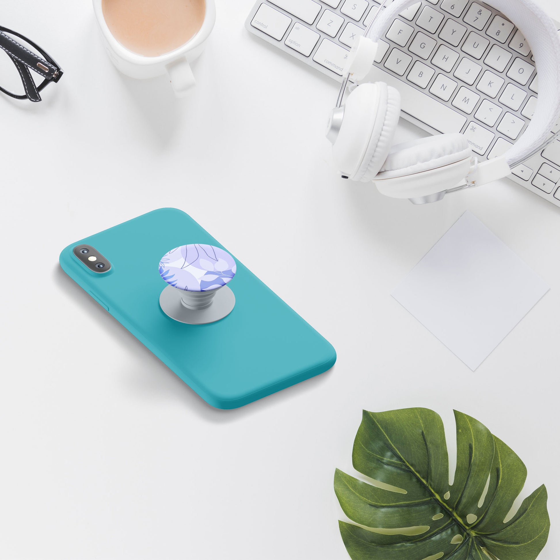 Leaf Pattern Flat Pop Holder
