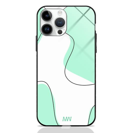 Leafy Luxe Abstract Premium Glass Case -  - MW Stuffs - 