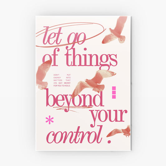 Let Go Vibes metal poster