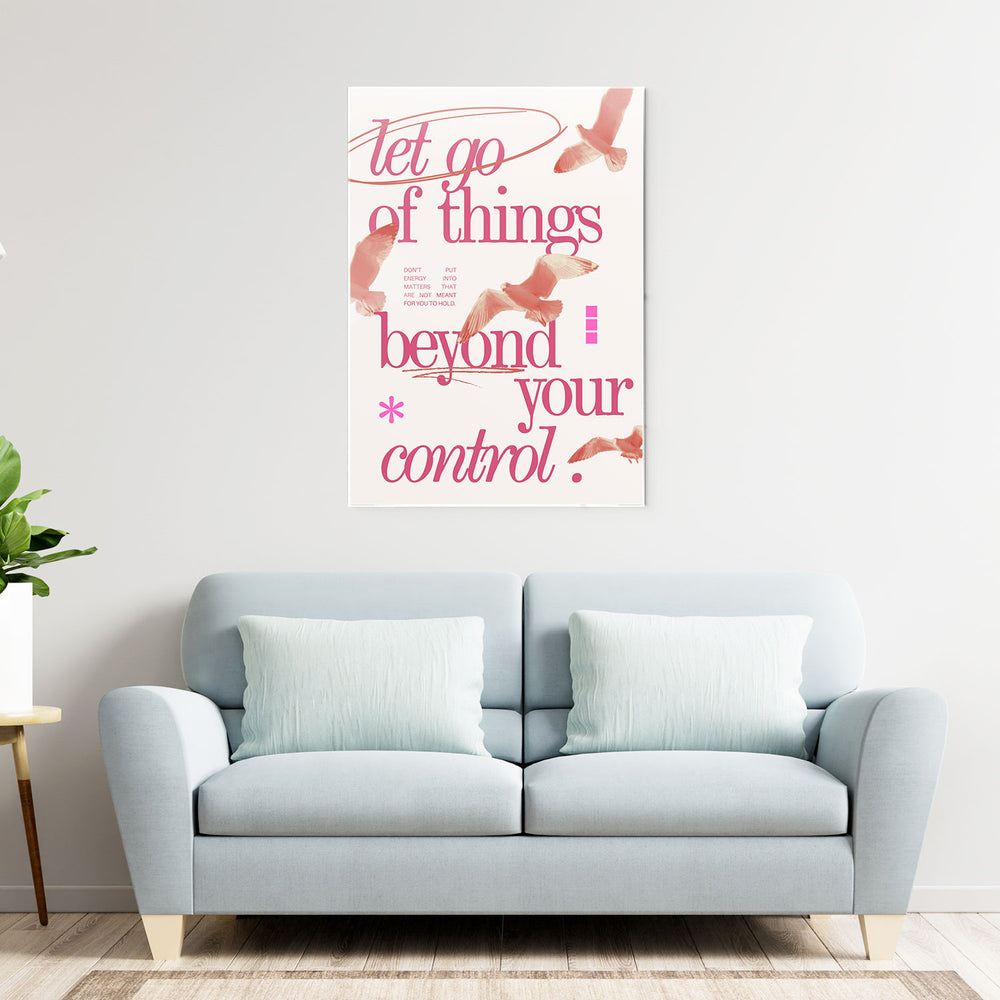Let Go Vibes Metal-Poster