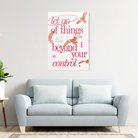 Let Go Vibes Metal-Poster