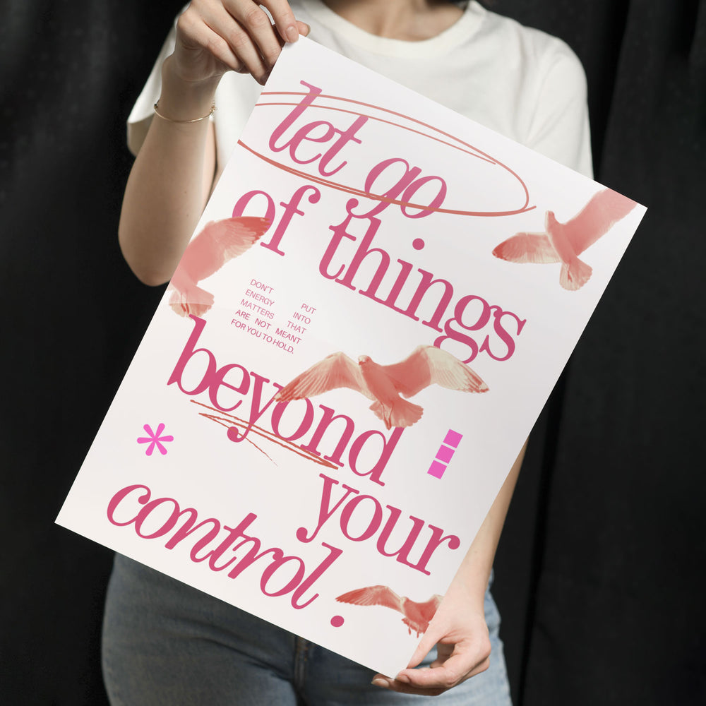 Let Go Vibes Metal-Poster