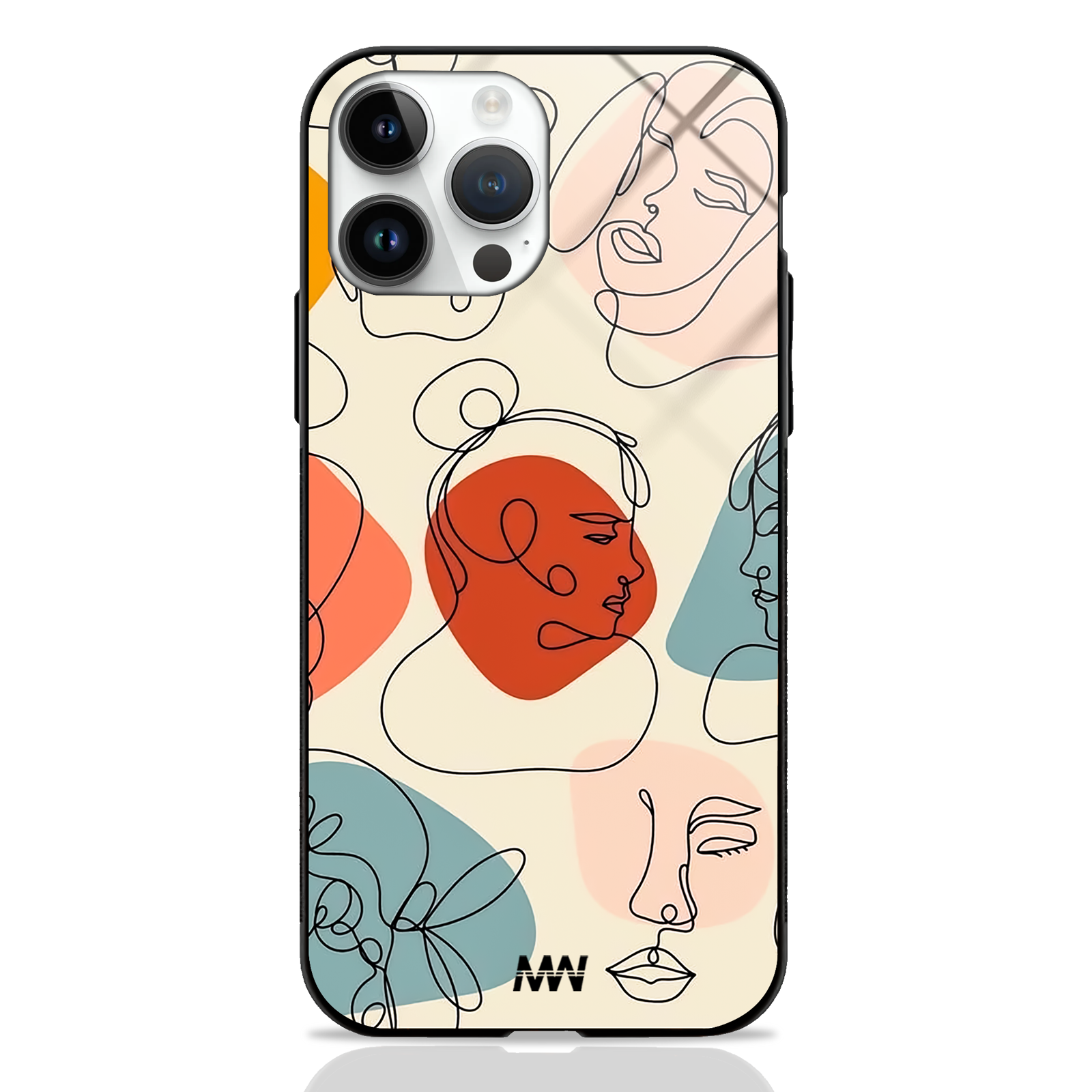 Lines Facescape Premium Glass Case -  - MW Stuffs - 