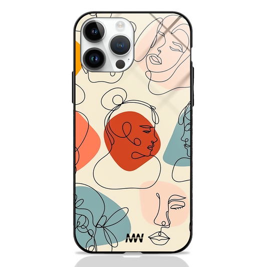 Lines Facescape Premium Glass Case -  - MW Stuffs - 