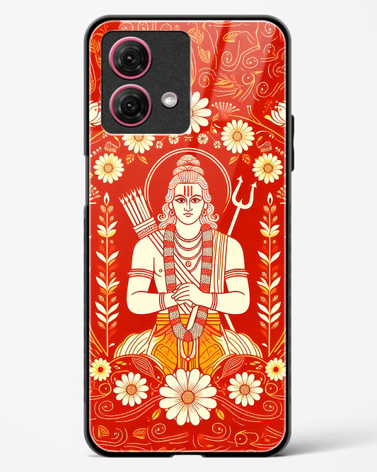 Lord Ram Illustrated Glass Phone Case-Moto G84 5G