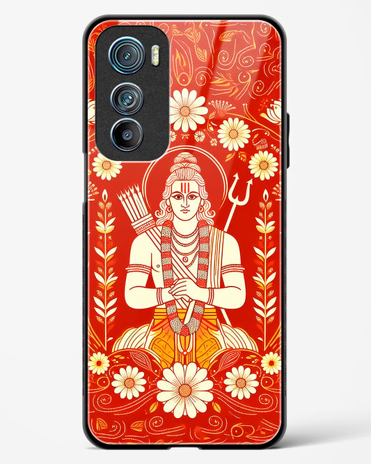 Lord Ram Illustrated Glass Phone Case-Motorola Edge 30