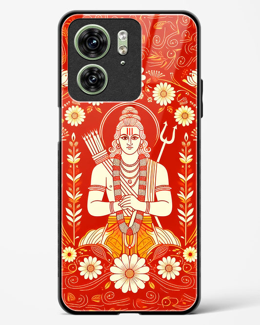 Lord Ram Illustrated Glass Phone Case-Motorola Edge 40