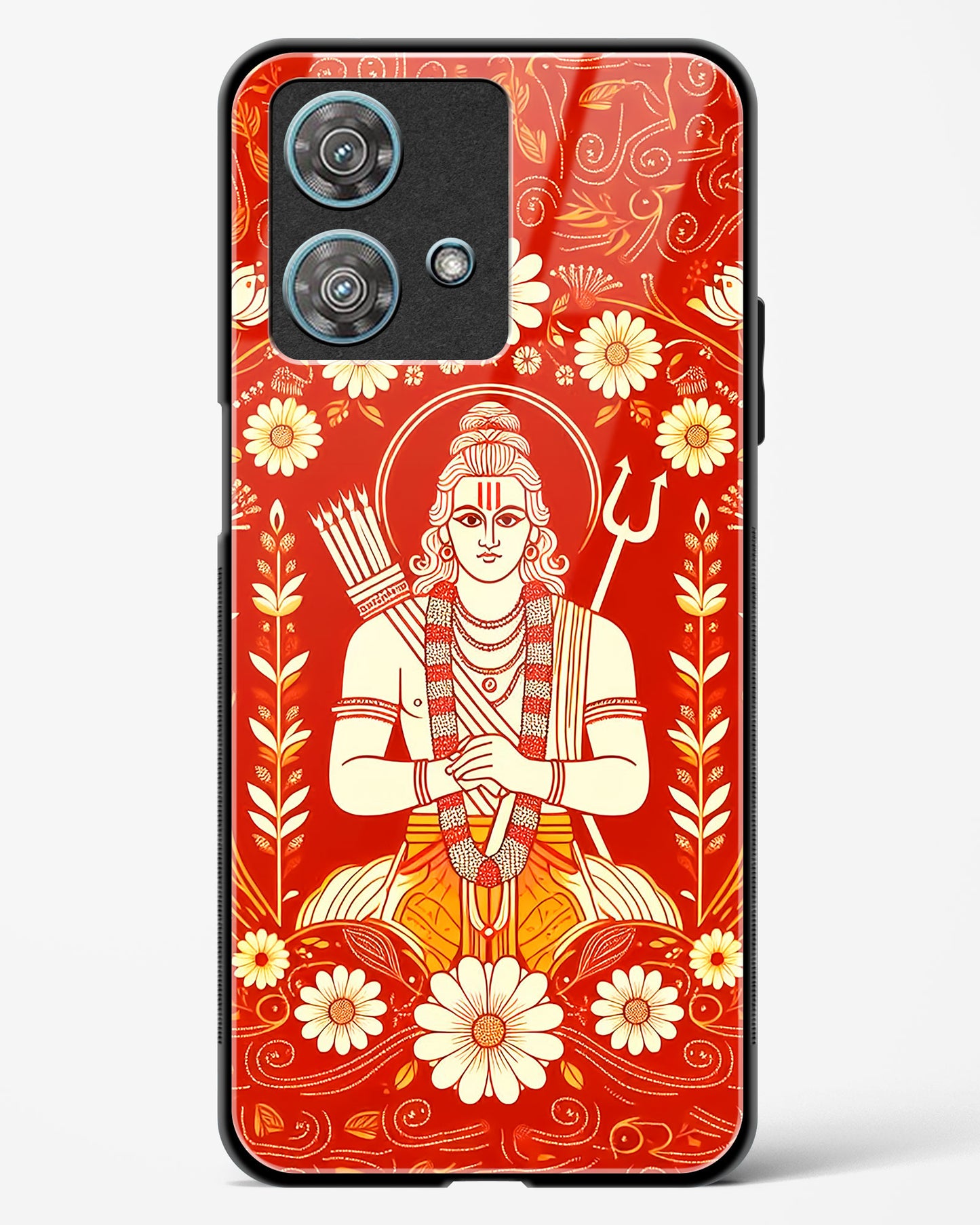 Lord Ram Illustrated Glass Phone Case-Motorola Edge 40 Neo