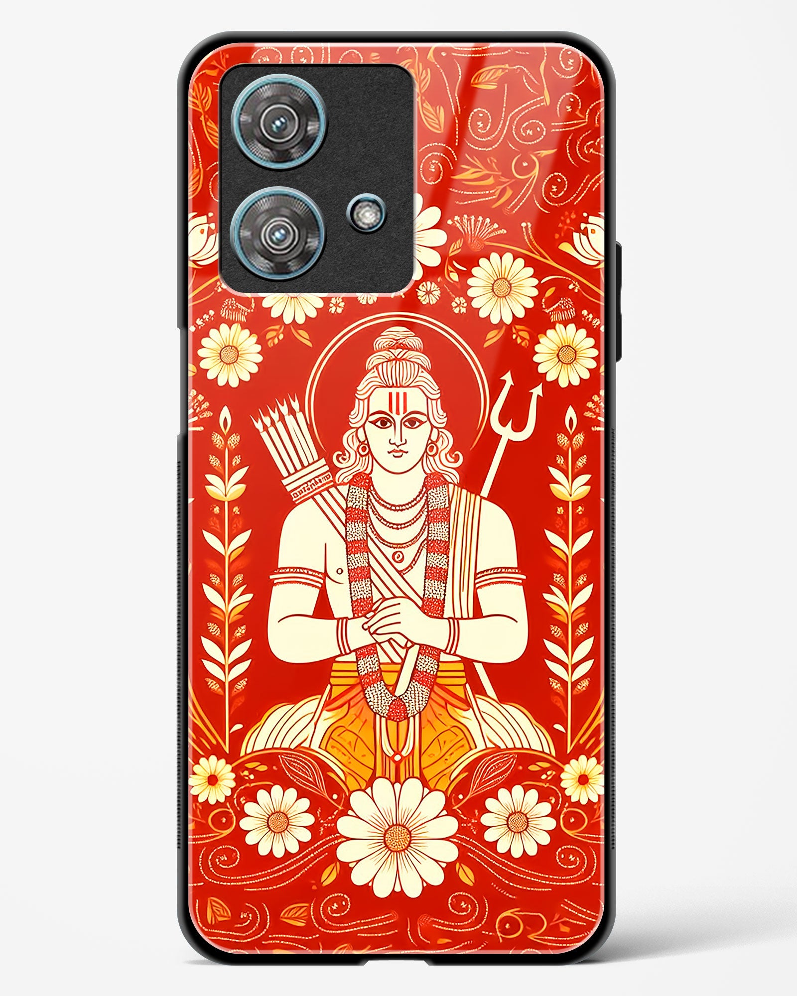 Lord Ram Illustrated Glass Phone Case-Motorola Edge 40 Neo