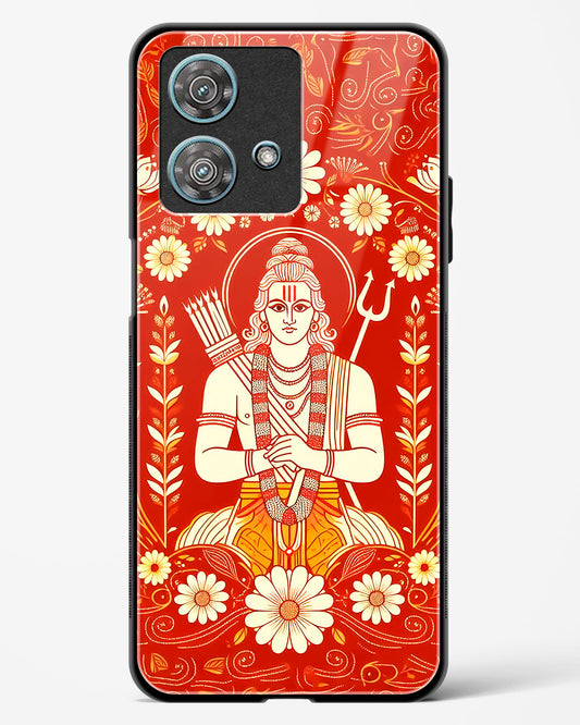 Lord Ram Illustrated Glass Phone Case-Motorola Edge 40 Neo