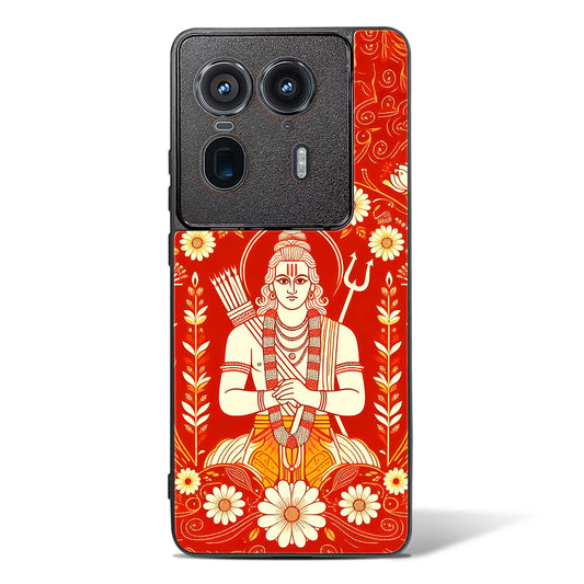 Lord Ram Illustrated Glass Phone Case-Motorola Edge 50 Ultra