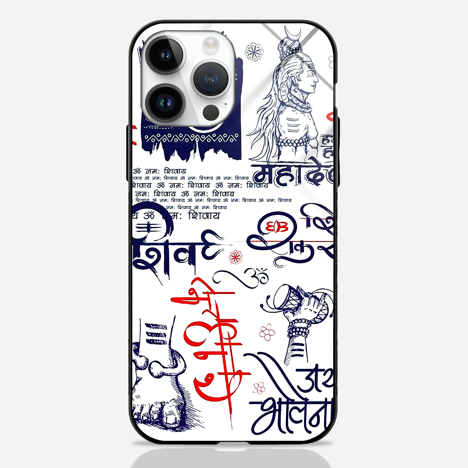 Lord Shiva Mantras Shield Guard Premium Glass Case -  - MW Stuffs - 