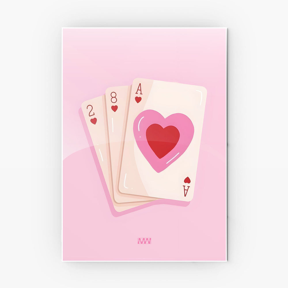 Love Cards Aesthetic metal poster